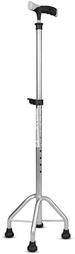 Vissco Avanti L Shape Quadripod Walking Stick, for Elderly & Those ...