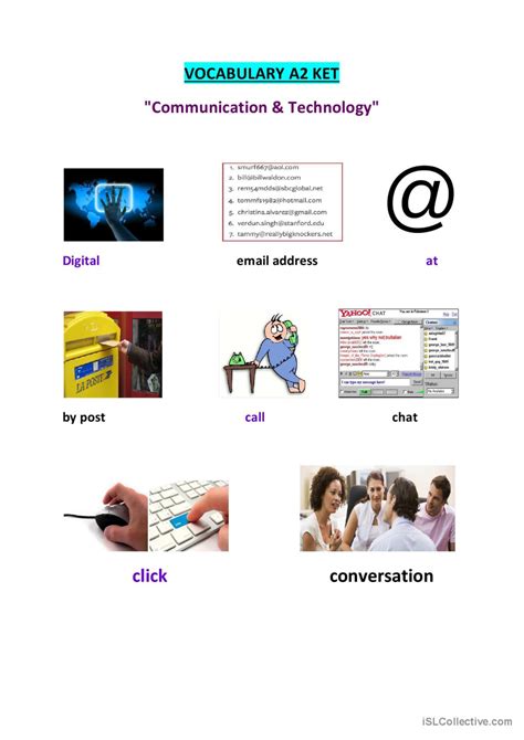 Communication and Technology Worksheets 的图像结果