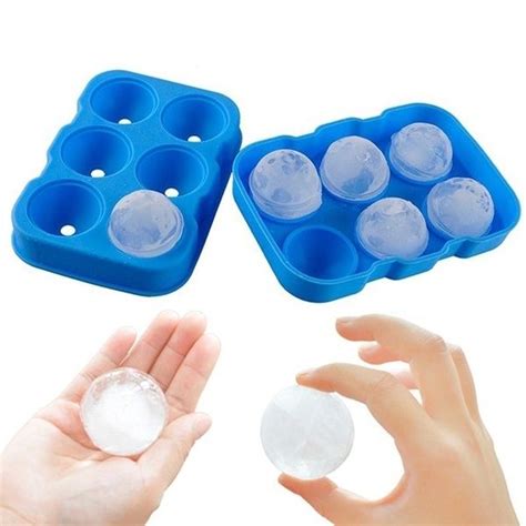 Silicone Ice Cube Mold Kitchen Diy Ball blue 最安