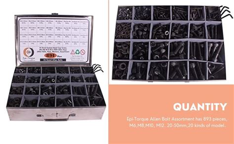 Epi-Torque Metric M6 M8 M10 M12 Hi-Tensile 12.9 Alloy Steel Socket Head ...