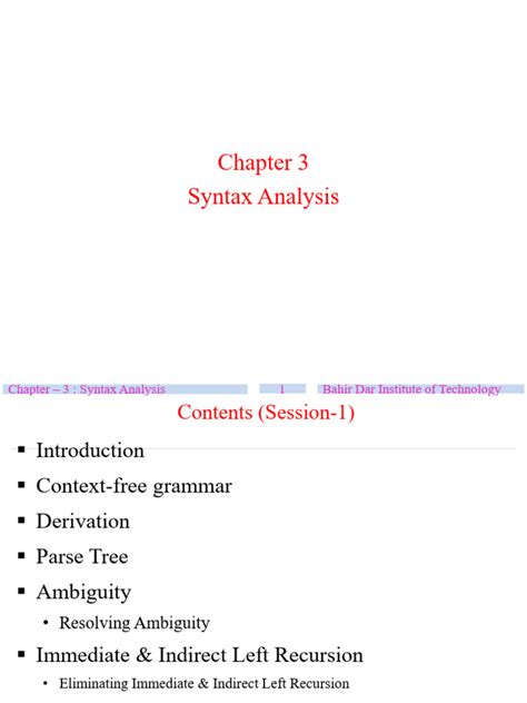 Image result for Syntax Analysis Example