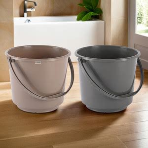 HOMESTIC Pack of 2 Multi-Purpose Small Bucket for Mopping | 5 Ltr ...