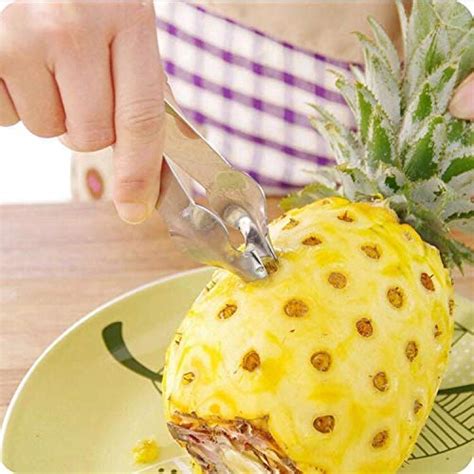 MOHANKHEDA Stainless Steel Pineapple Seed Clip Eye Remover : Amazon.in ...