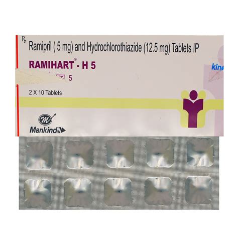 Ramihart-H 5 Tablet 10's Price, Uses, Side Effects, Composition ...