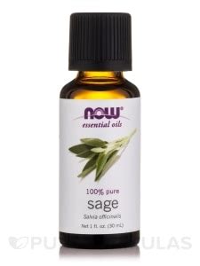 NOW® Essential Oils - Sage Oil - 1 fl. oz (30 ml) - NOW | PureFormulas