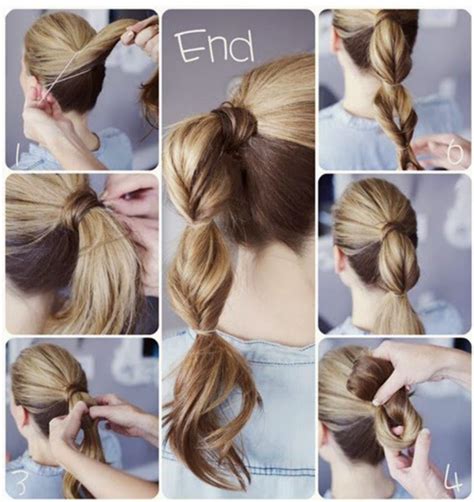 Easy Ponytail Tutorial 的图像结果