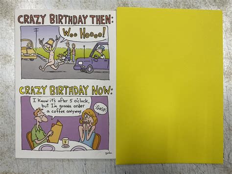Hallmark Shoebox Humor Greeting Card Crazy Birthday Then Woo Hooooo | eBay