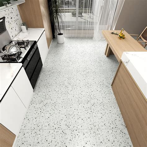 HotDecor Gray Faux Terrazzo Peel and Stick Floor Tile India | Ubuy