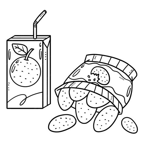 Snack Coloring Pages 的图像结果