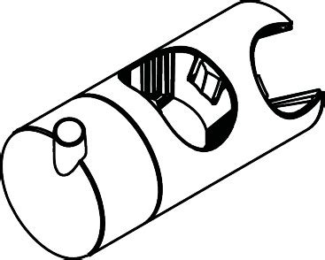 hansgrohe Spare parts: support Unica Lift wall bar, Item No. 95160000