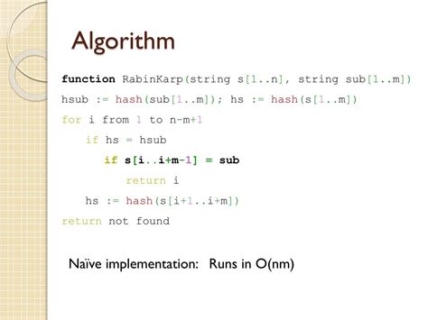 Image result for Rabin-Karp Algorithm Tutorial
