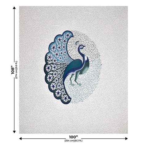 Twill Cotton Dancing Peacock (Choose Color) – JaipurFabric®