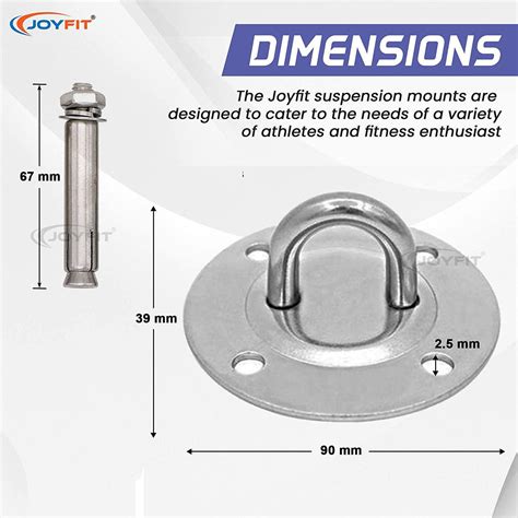 Wall & Ceiling Anchor for Suspension Straps, & Gymnastic Rings – Joyfit