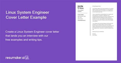 Image result for Cover Letter Examples Linux System Engineer