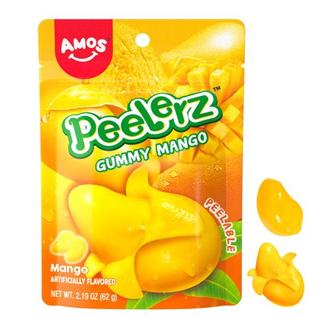 Snapklik.com : Amos Peelable Mango Candy, Peelerz Gummy Mango Peeling ...