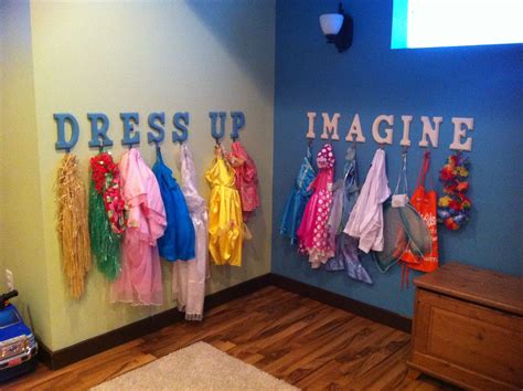 Easy way to store dress up clothes! | Dress up storage, Girls playroom ...