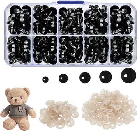 HEAVY DRIVER® 752pcs Safety Eyes and Noses with Washers Craft Doll Eyes ...