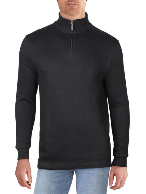Club Room Mens 1/4 Zip Comfy Pullover Sweater - Walmart.com