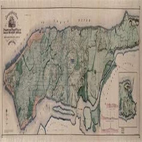 Topographical map of the City of New York showing original water ...
