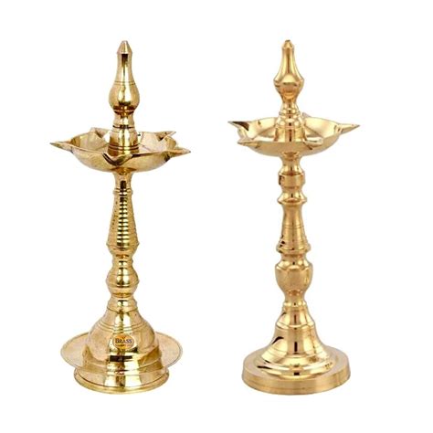 Buy Brass Gallery Fancy Kashi Samayi Diya & Kerala Fancy Brass Diya ...