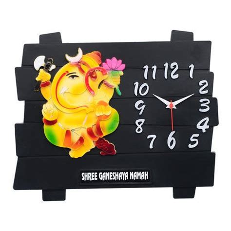 Buy SONIC Plastic Ganesha Wall Clock (Multi) Online at Low Prices in ...