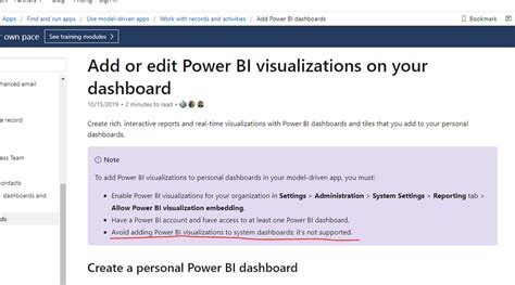 Embed Power BI Report in Dynamics 365 system dashb... - Microsoft ...