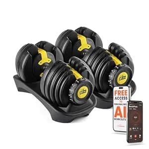 Buy The Cube Club PowerBells 5lbs - 52.5lbs | 2 x Adjustable Dumbbells ...