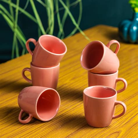 Buy ROVIS Ceramic Tea Cup Set - Elevate Your Tea Time with 6 Exquisite ...
