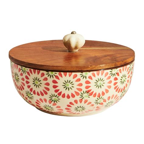 Buy Chumbak Jaipur Chakras Large Storage Bowl|Off-White Online at Low ...