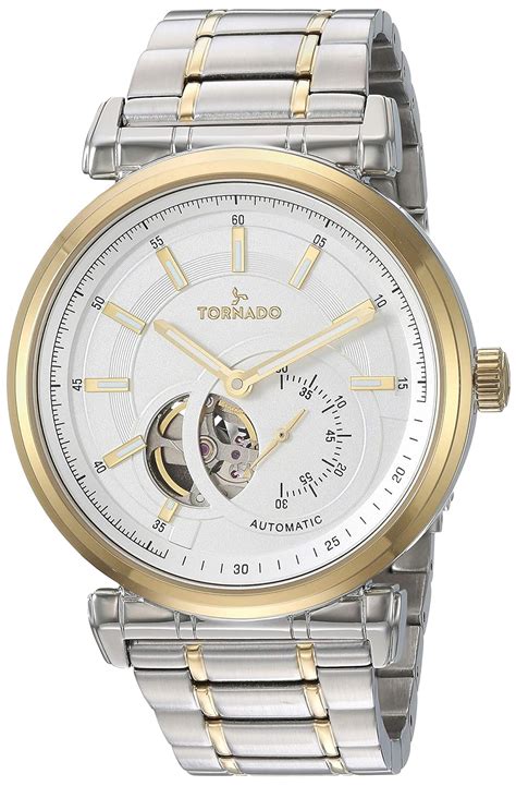 Tornado watch Men's Japanese Automatic Stainless Steel Dress, Color ...