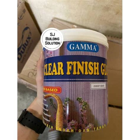 Jual Cat Gamma Clear Finish Gloss 1 Ltr 1Ltr Bagus Cat Proteksi Tembok ...