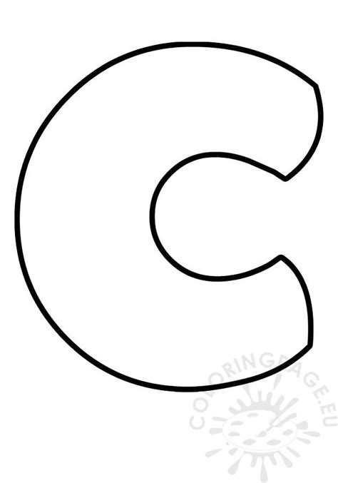 Bubble Letter A Coloring Page