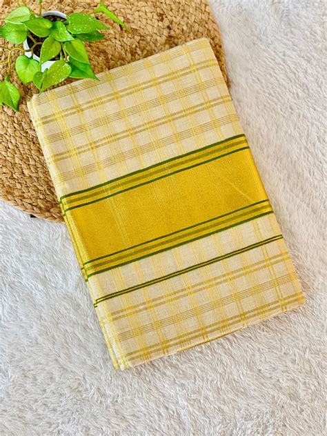 Check Weaving Patterned Tissue Saree | GAT338 – Aham Designer Boutique