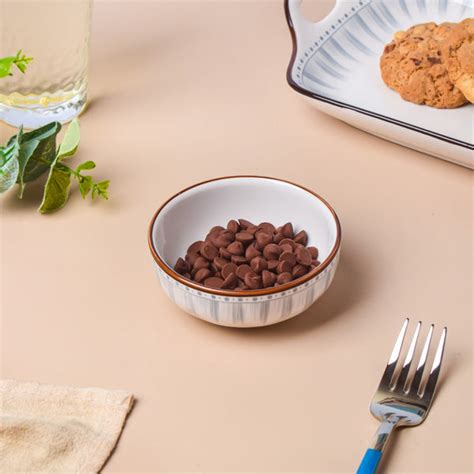 Dainty Patterned Dip Bowl 100 ml Online - Premium Dip Bowl | Nestasia