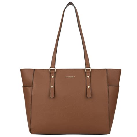 Buy Tan Venus Laptop Winged Tote Bag Online - Accessorize India