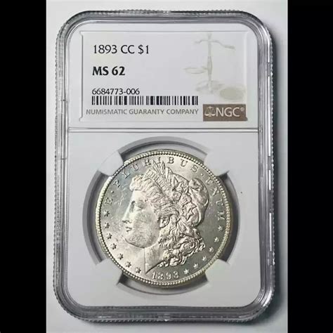 1893-CC Morgan Silver Dollar NGC MS-62 Carson City! - Bob Paul Rare Coins