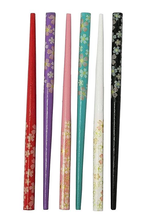 Styling success Wooden Golden Flower Hair Pin Juda Stick Combo for ...
