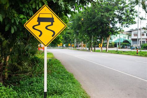 Image result for Slippery Pavement Sign