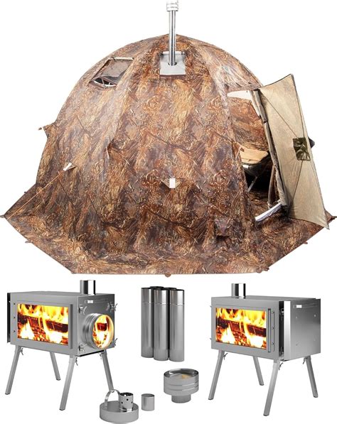 Amazon.com : Russian-Bear Hot Tent with Stove Jack for 5 People All ...