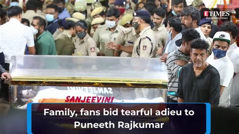Family, fans bid tearful adieu to Puneeth Rajkumar