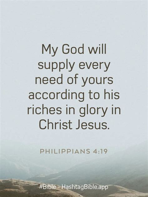 Philippians 4 19 god will supply your needs – Artofit