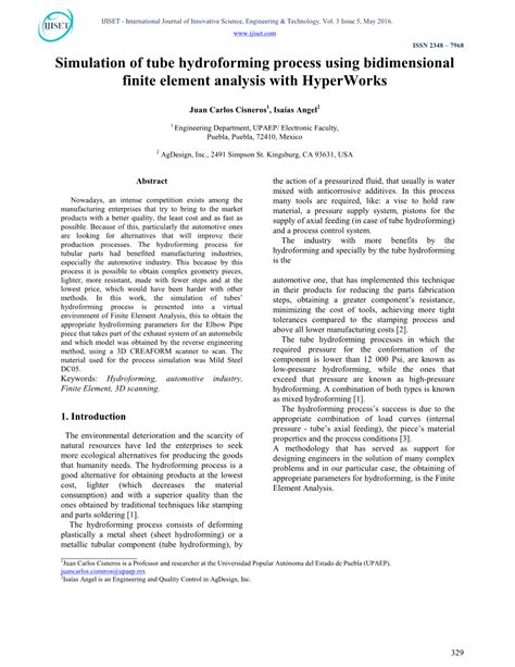 Tube Flow Forming Simulation 的图像结果