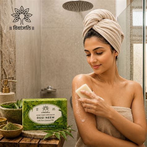 Buy 100% Natural Desi Neem Soap at Low price | Vidhyanjali