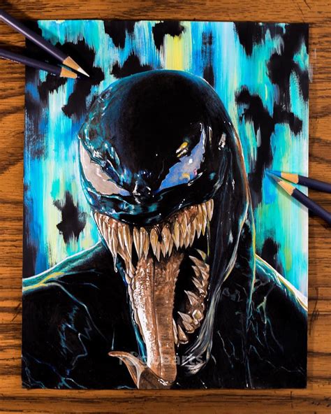 How To Draw A Cool Venom at Adam Ross blog