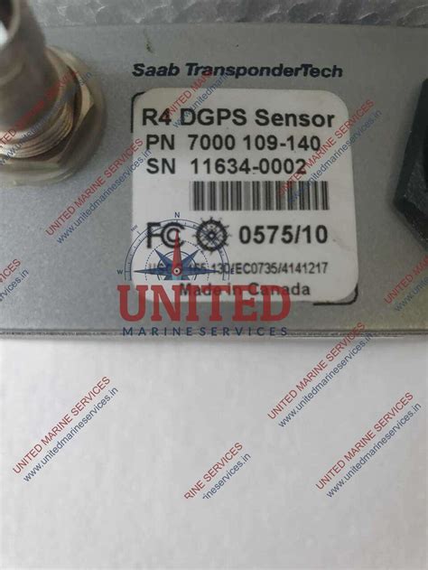 SAAB TRANSPONDERTECH R4 DGPS SENSOR 7000 109-140 RAIM | United Marine ...