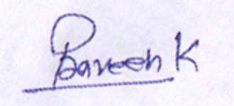 Profile - PRAVEEN KUMAR SAROJ