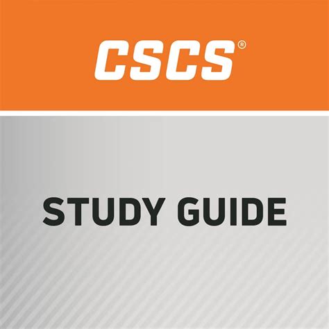 CSCS Study Guide (pdf download)