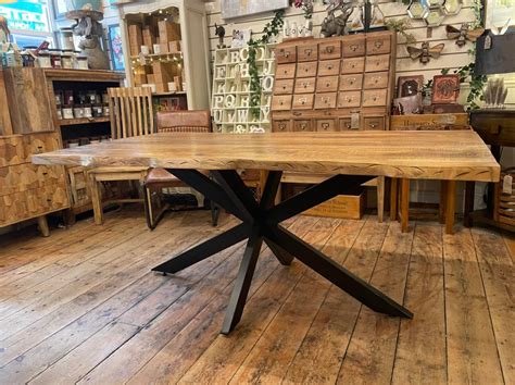 Industrial Wood Kitchen Table