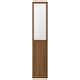 OXBERG panel/glass door, brown walnut effect, 40x192 cm (151/2x753/4 ...