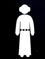 CCI Star Wars Princess Leia Decal Vinyl Sticker|Cars Trucks Vans Walls ...